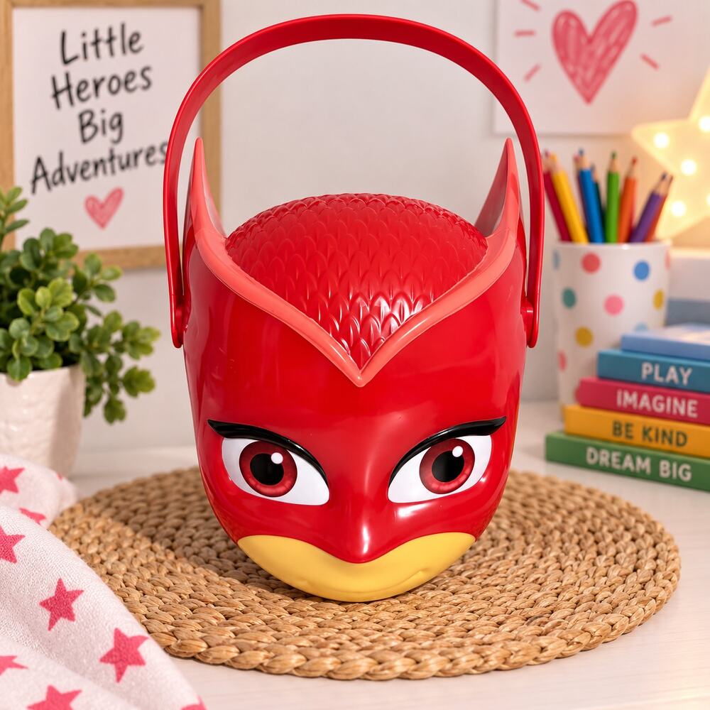 PJ Masks Owlette Halloween Trick or Treat Bucket Candy Pail New With Tags